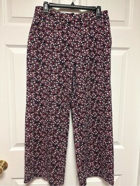 Boden Wide-Leg Floral Print Pants